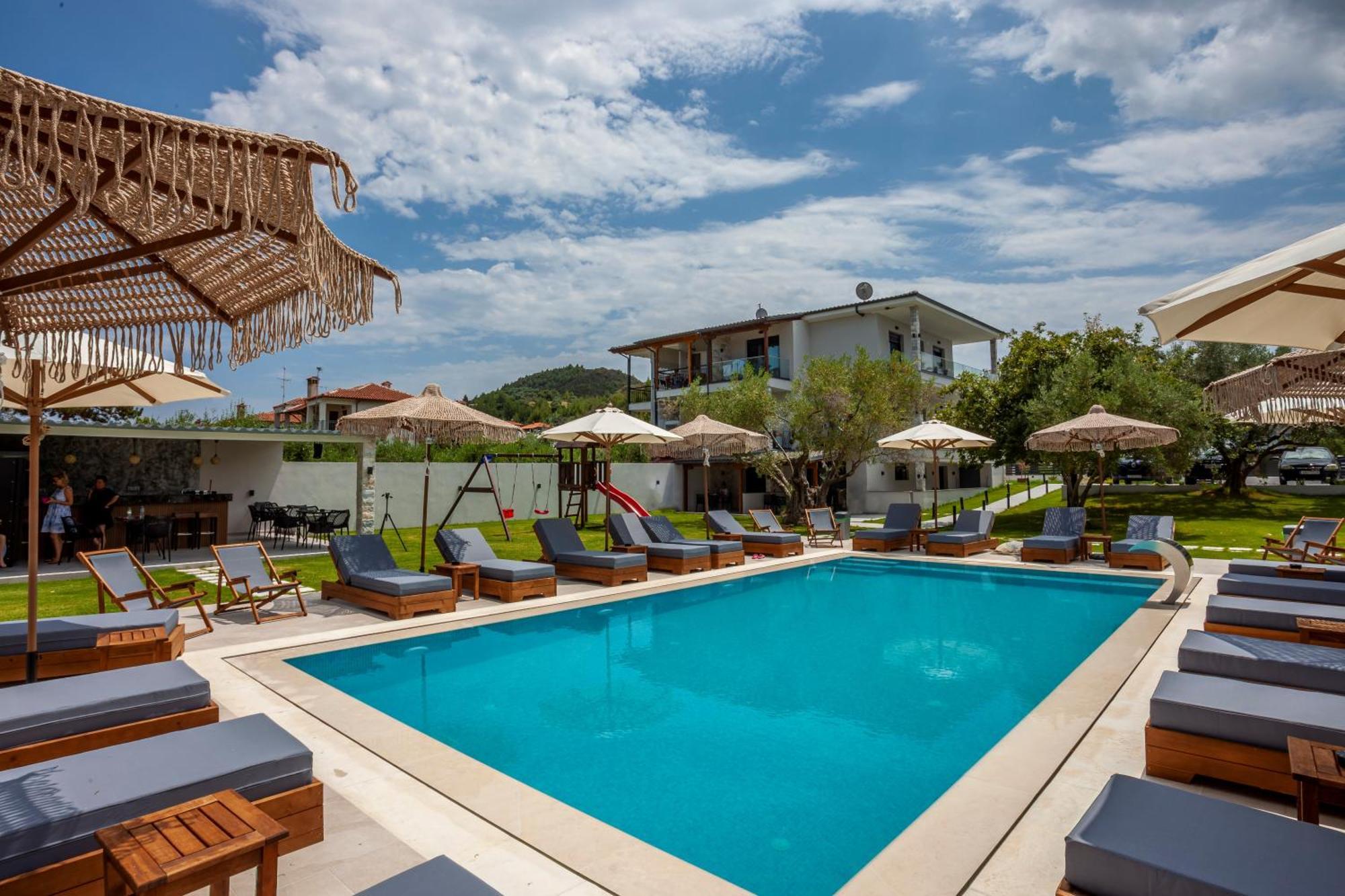 Olia Seaside Residence 120M From The Beach Pefkochori Esterno foto