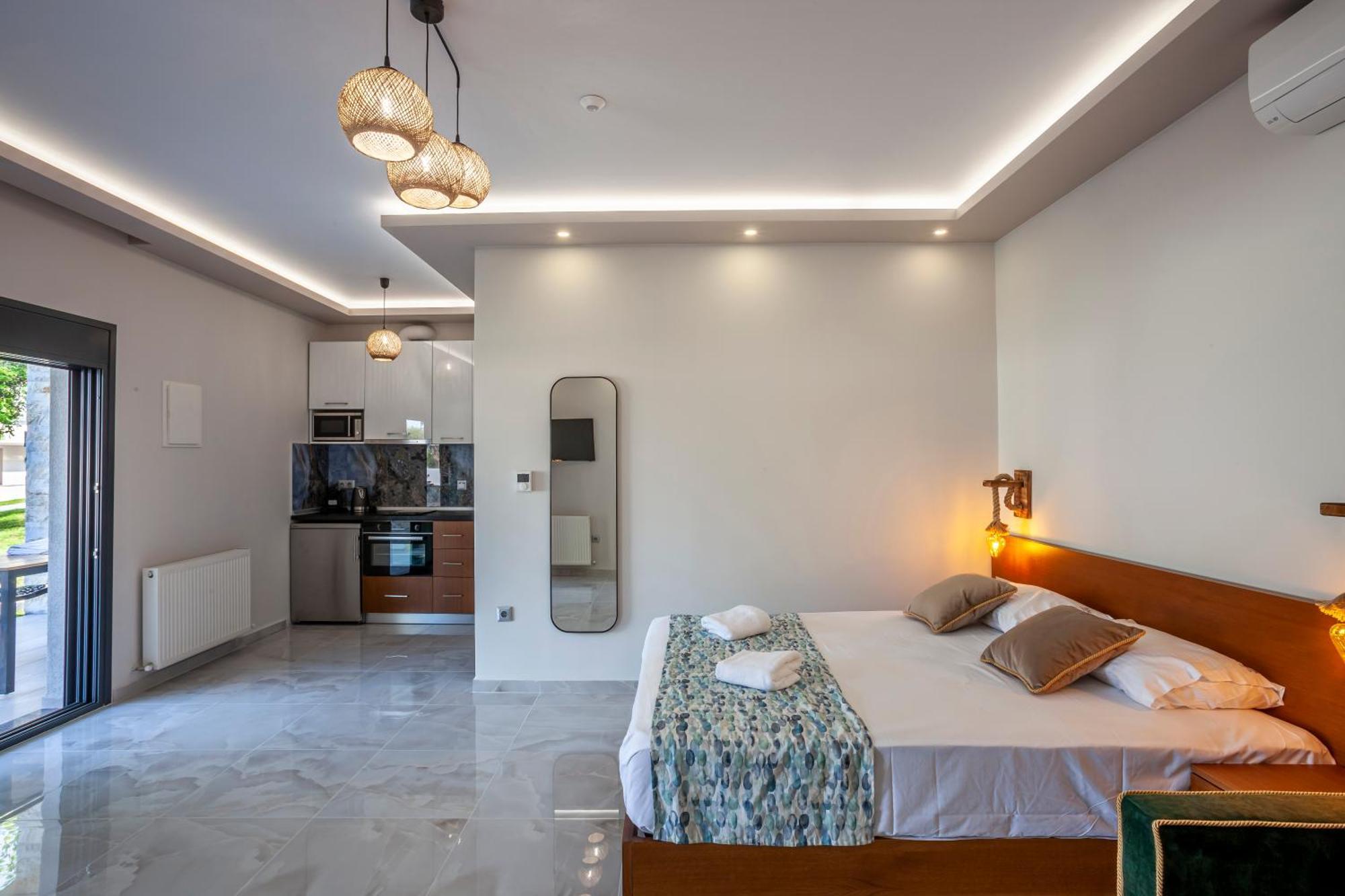 Olia Seaside Residence 120M From The Beach Pefkochori Esterno foto